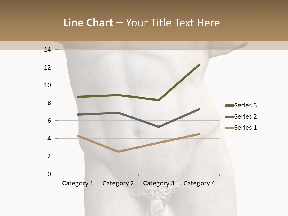 Marmoreal Torso Of The Italian Renaissance Age, Period Immediately Following The Middle Ages PowerPoint Template