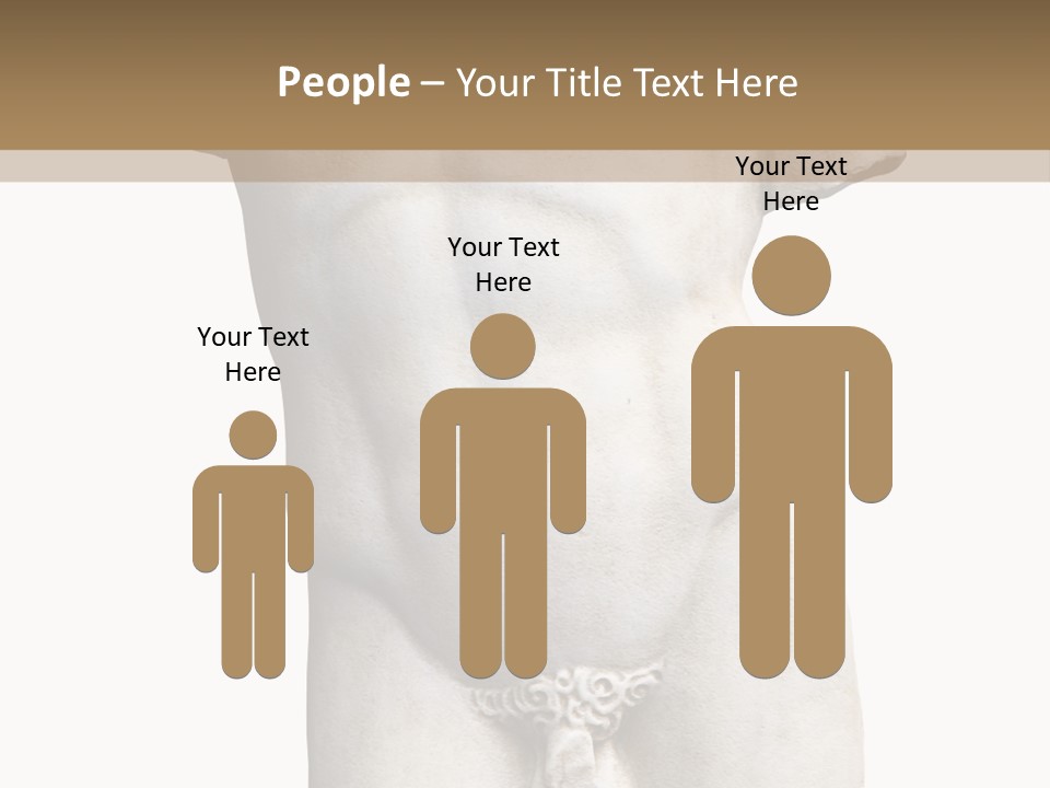 Marmoreal Torso Of The Italian Renaissance Age, Period Immediately Following The Middle Ages PowerPoint Template