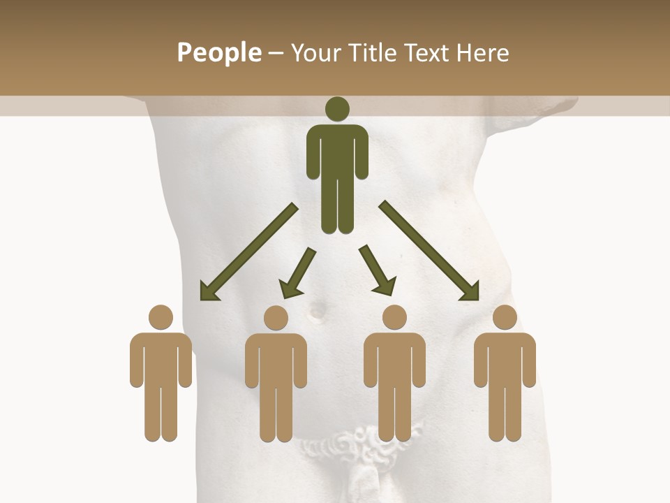 Marmoreal Torso Of The Italian Renaissance Age, Period Immediately Following The Middle Ages PowerPoint Template