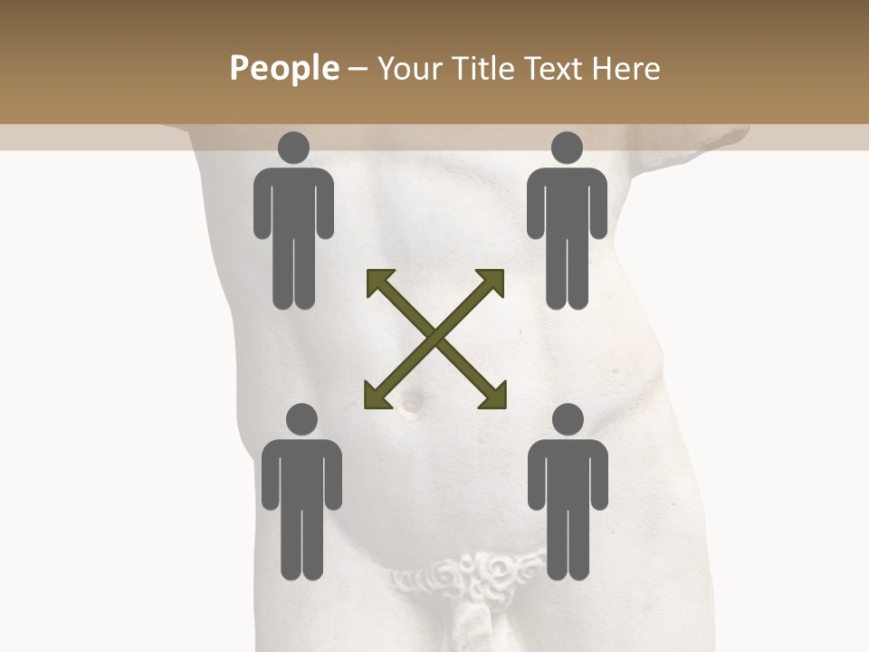 Marmoreal Torso Of The Italian Renaissance Age, Period Immediately Following The Middle Ages PowerPoint Template