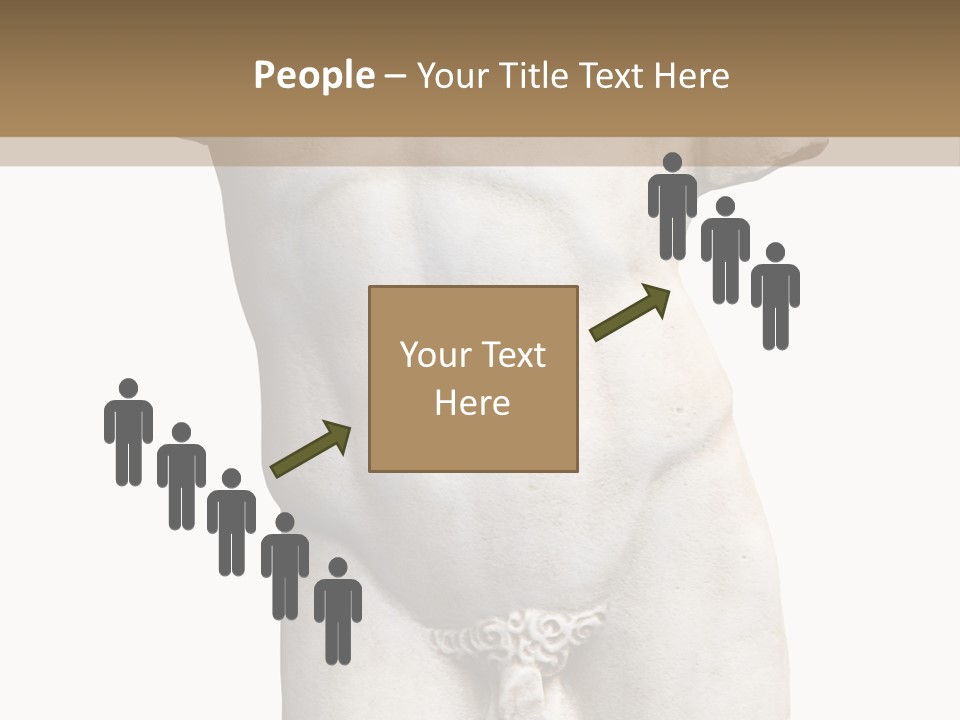 Marmoreal Torso Of The Italian Renaissance Age, Period Immediately Following The Middle Ages PowerPoint Template