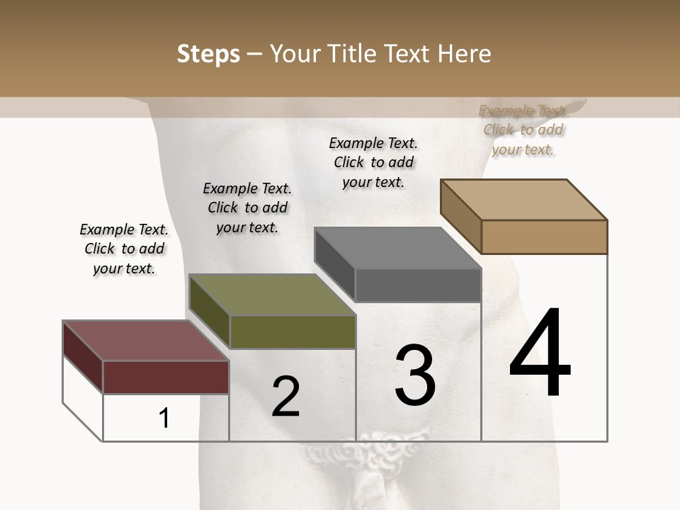 Marmoreal Torso Of The Italian Renaissance Age, Period Immediately Following The Middle Ages PowerPoint Template