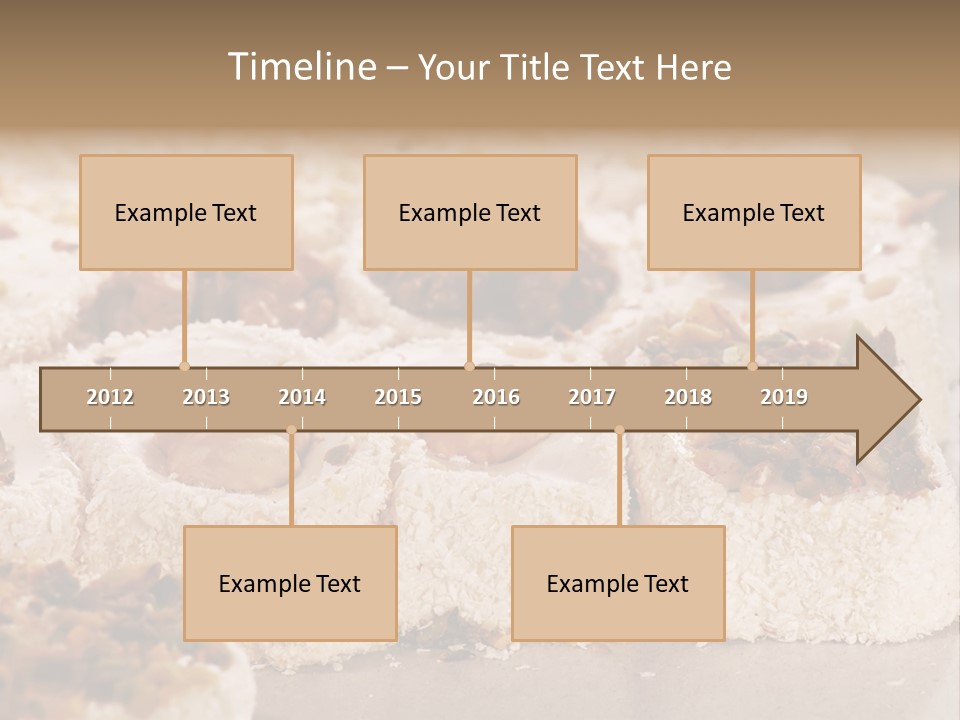 Turkish Delight Sweets In Close-Up PowerPoint Template