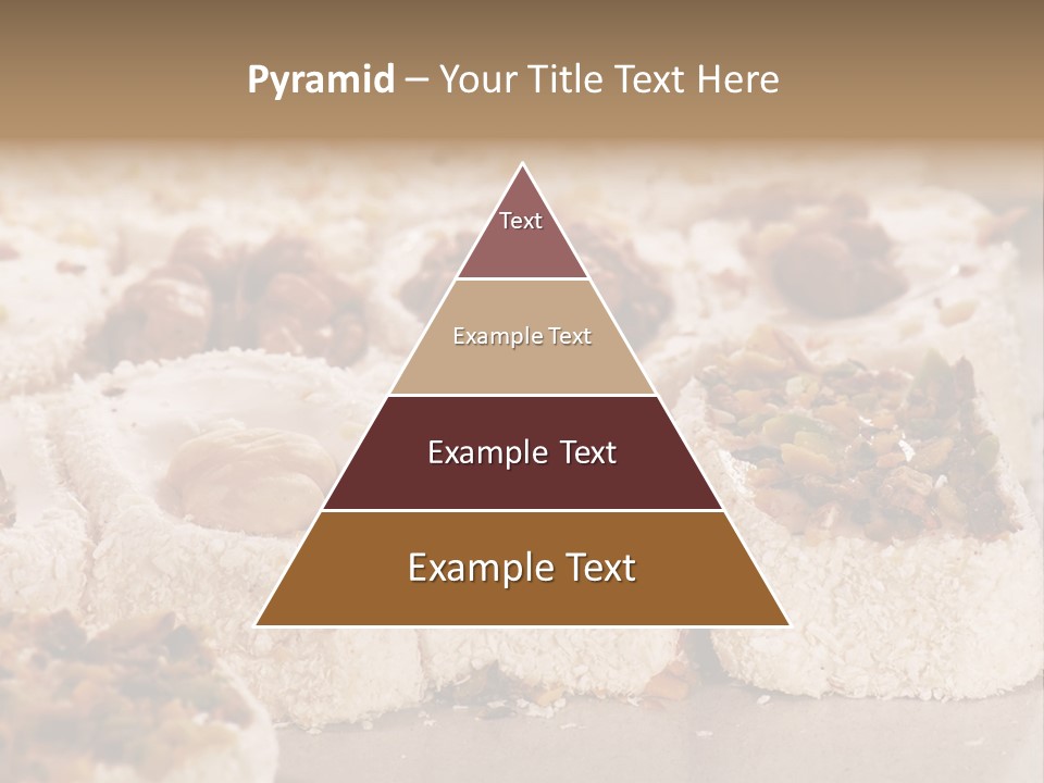 Turkish Delight Sweets In Close-Up PowerPoint Template