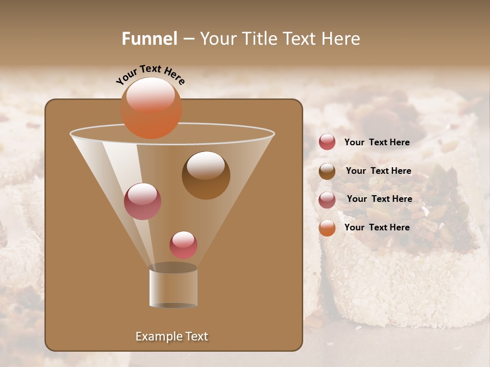Turkish Delight Sweets In Close-Up PowerPoint Template