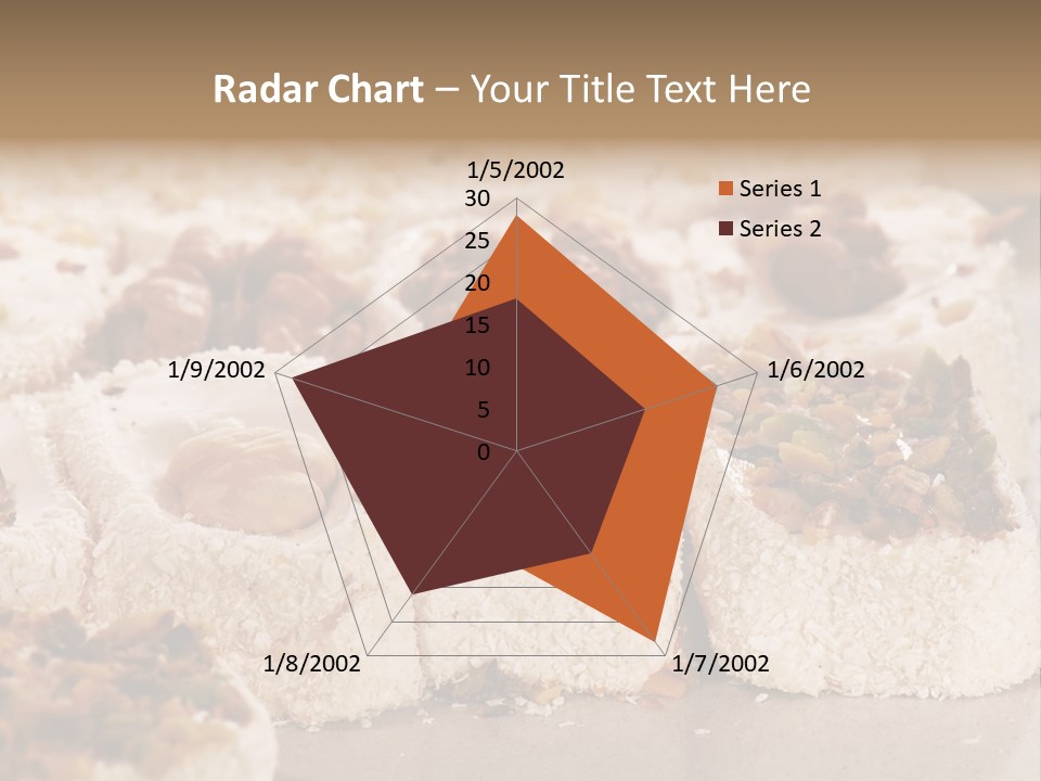 Turkish Delight Sweets In Close-Up PowerPoint Template