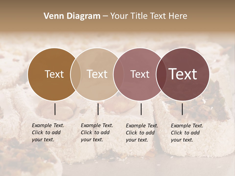 Turkish Delight Sweets In Close-Up PowerPoint Template