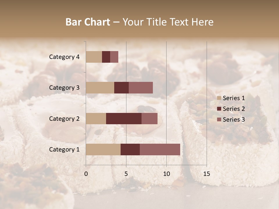 Turkish Delight Sweets In Close-Up PowerPoint Template