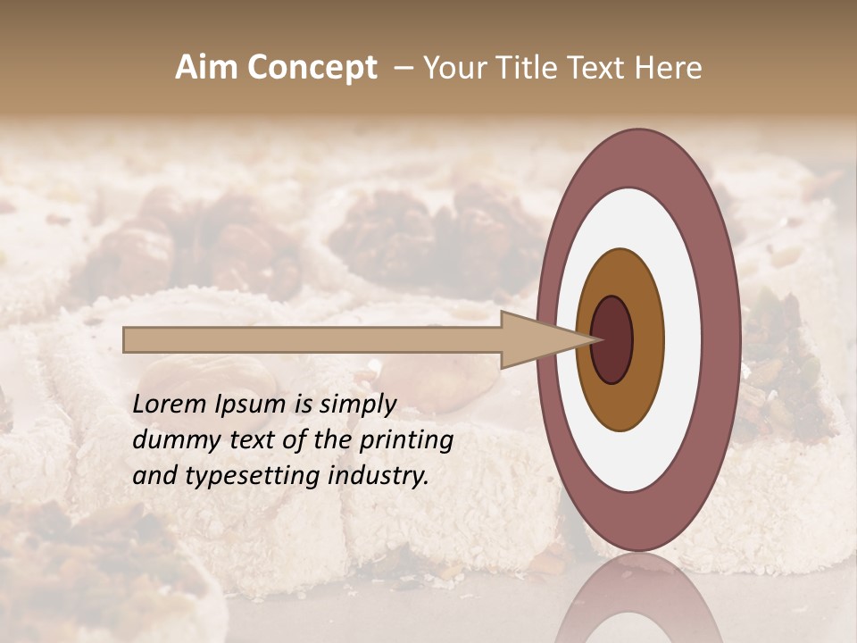 Turkish Delight Sweets In Close-Up PowerPoint Template