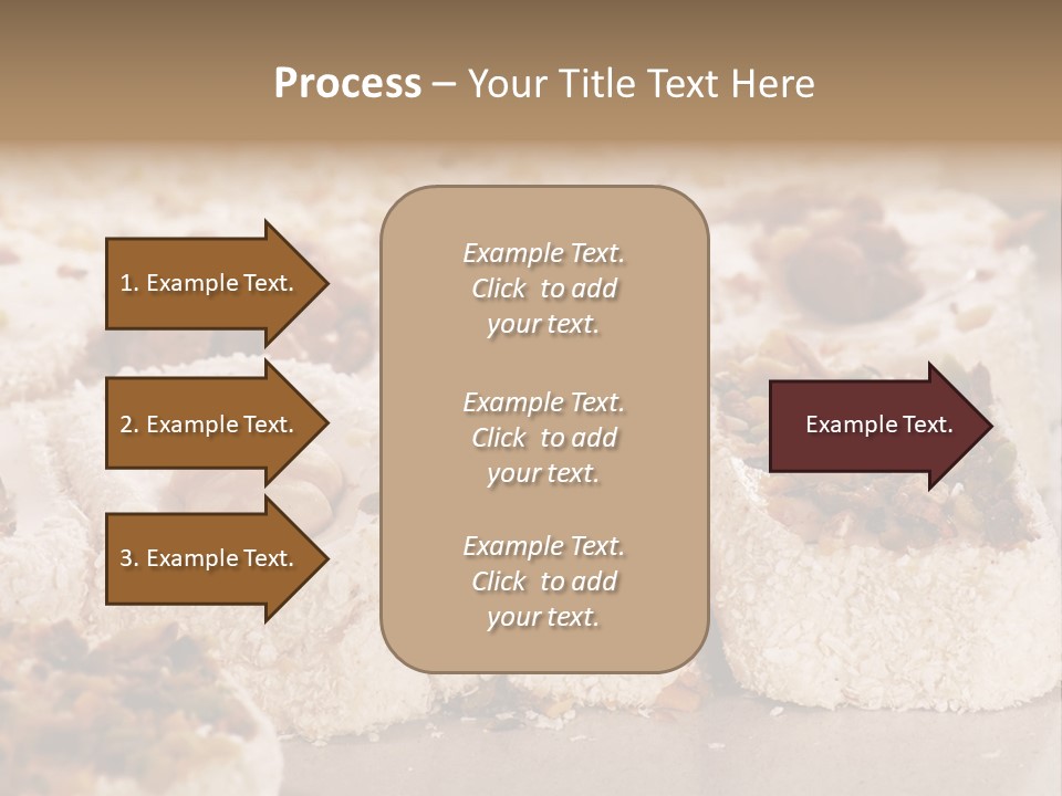 Turkish Delight Sweets In Close-Up PowerPoint Template