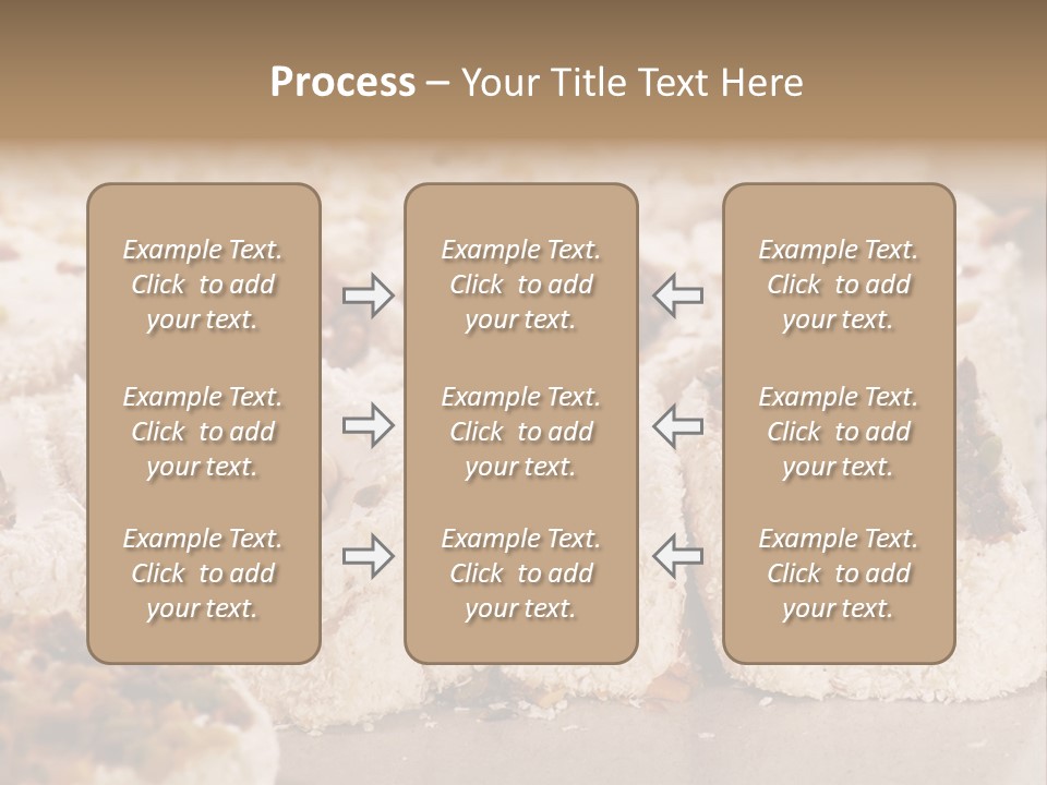 Turkish Delight Sweets In Close-Up PowerPoint Template
