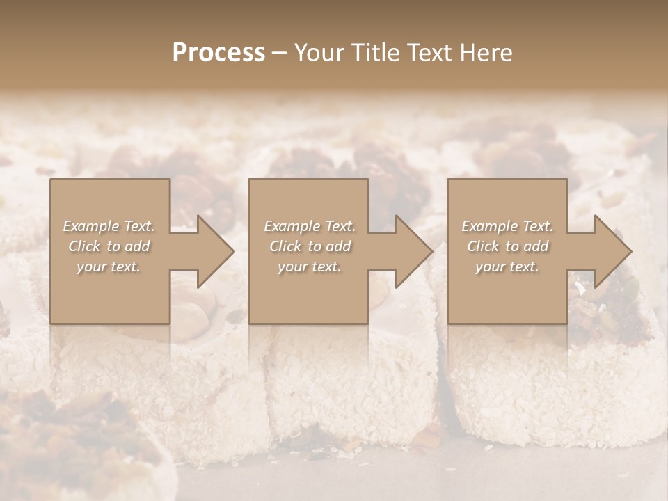 Turkish Delight Sweets In Close-Up PowerPoint Template