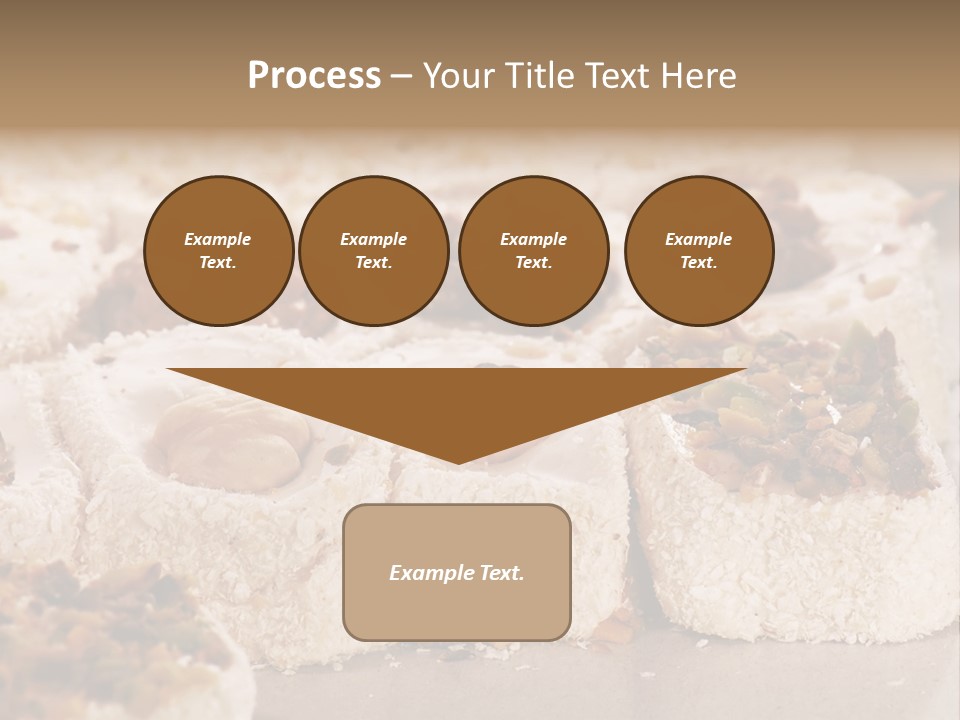Turkish Delight Sweets In Close-Up PowerPoint Template