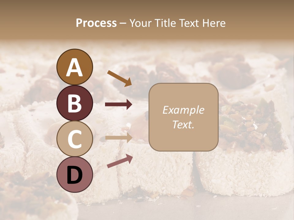 Turkish Delight Sweets In Close-Up PowerPoint Template