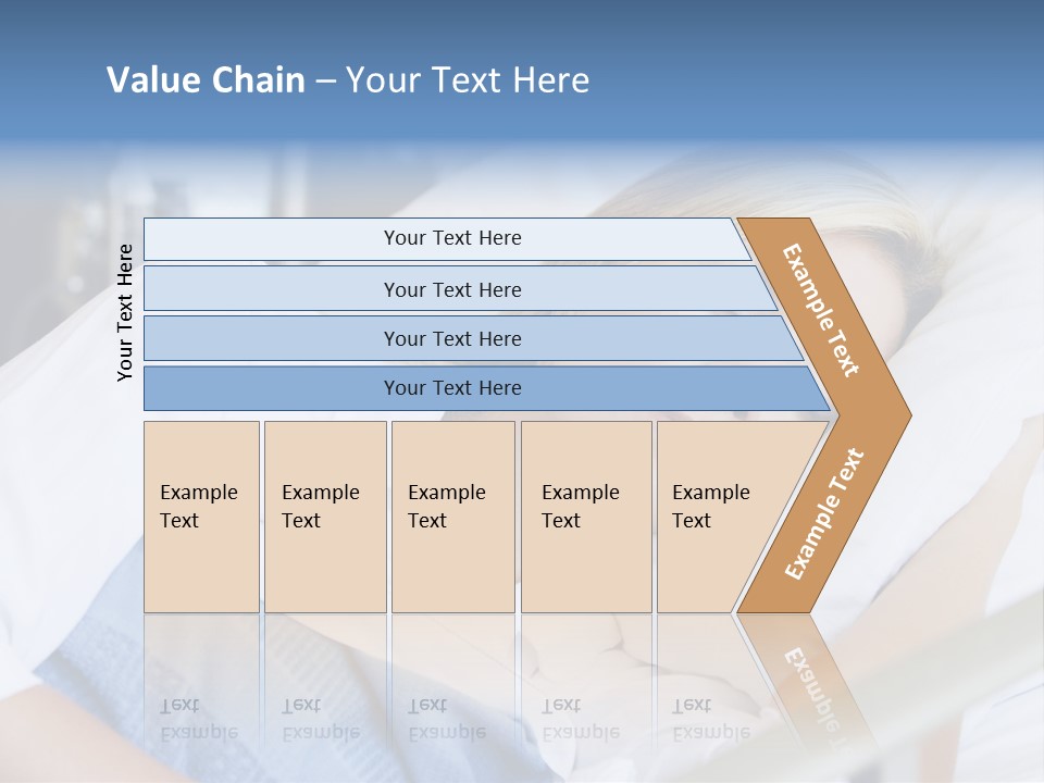 Woman Asleep In Hospital Bed PowerPoint Template