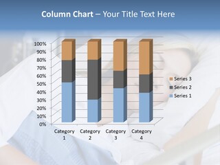 Woman Asleep In Hospital Bed PowerPoint Template