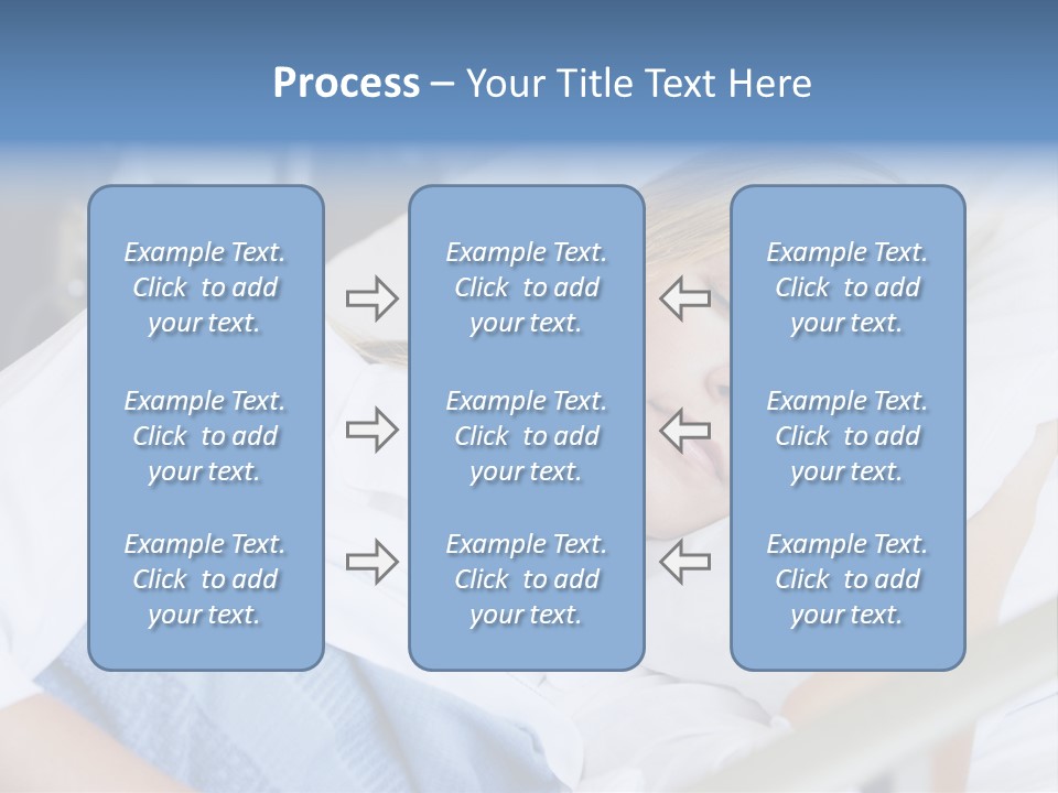 Woman Asleep In Hospital Bed PowerPoint Template