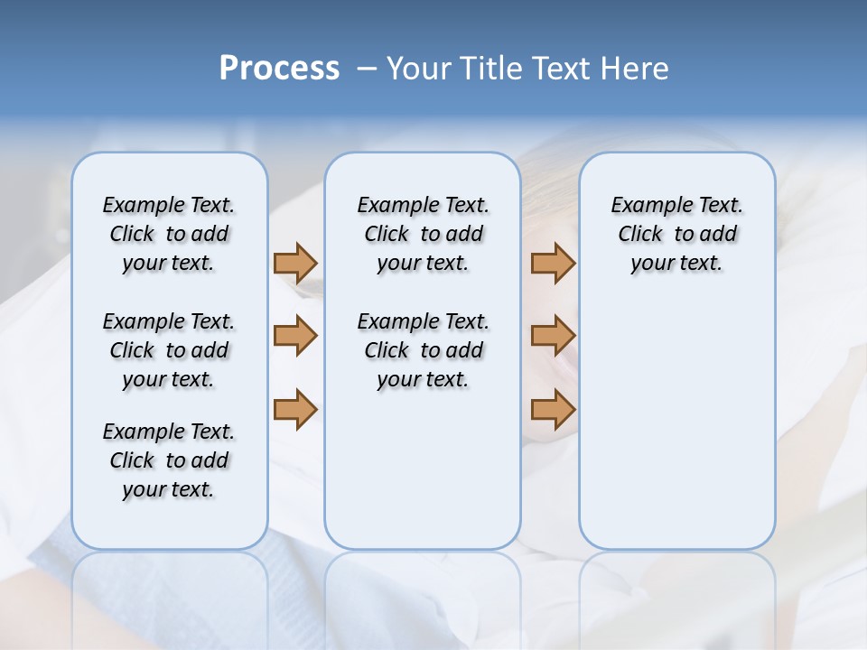 Woman Asleep In Hospital Bed PowerPoint Template