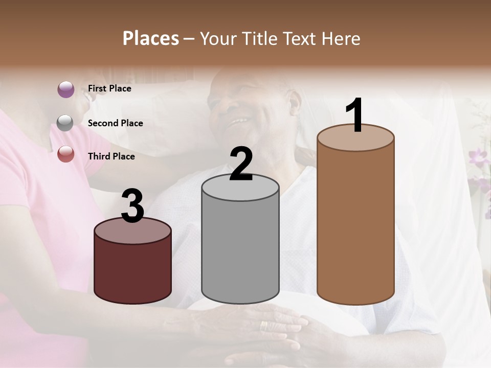 Senior Couple In Hospital Room PowerPoint Template