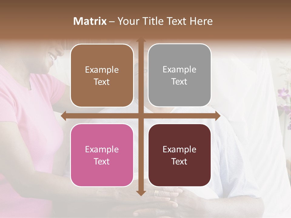 Senior Couple In Hospital Room PowerPoint Template