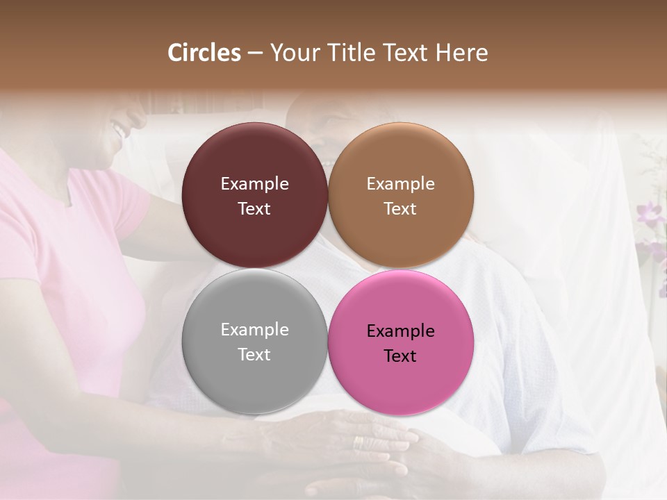 Senior Couple In Hospital Room PowerPoint Template