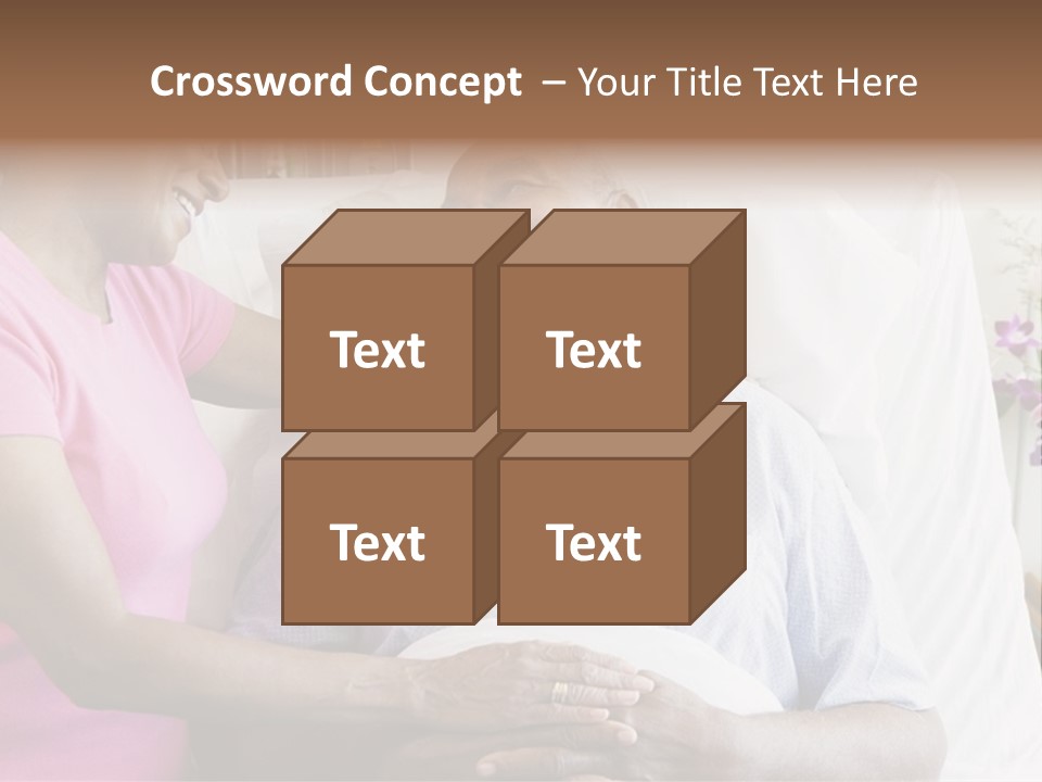 Senior Couple In Hospital Room PowerPoint Template