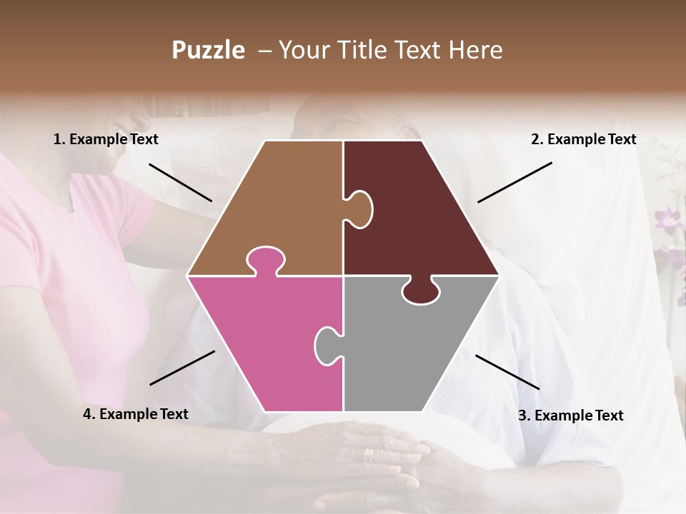 Senior Couple In Hospital Room PowerPoint Template