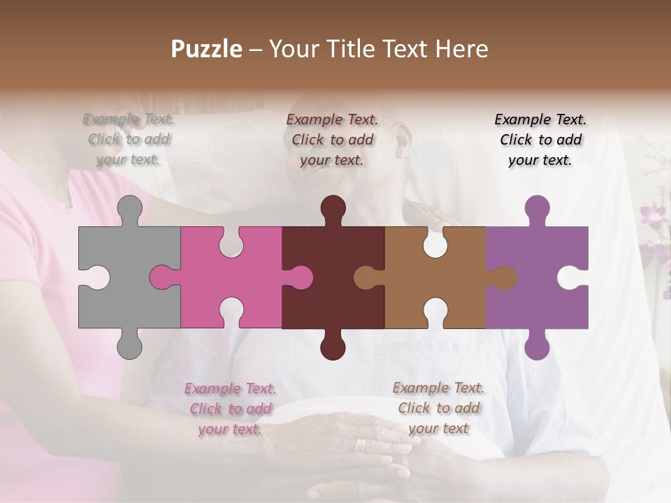 Senior Couple In Hospital Room PowerPoint Template