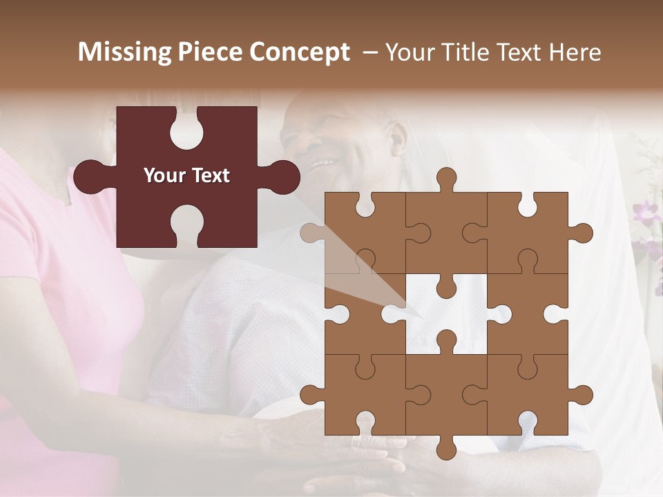 Senior Couple In Hospital Room PowerPoint Template