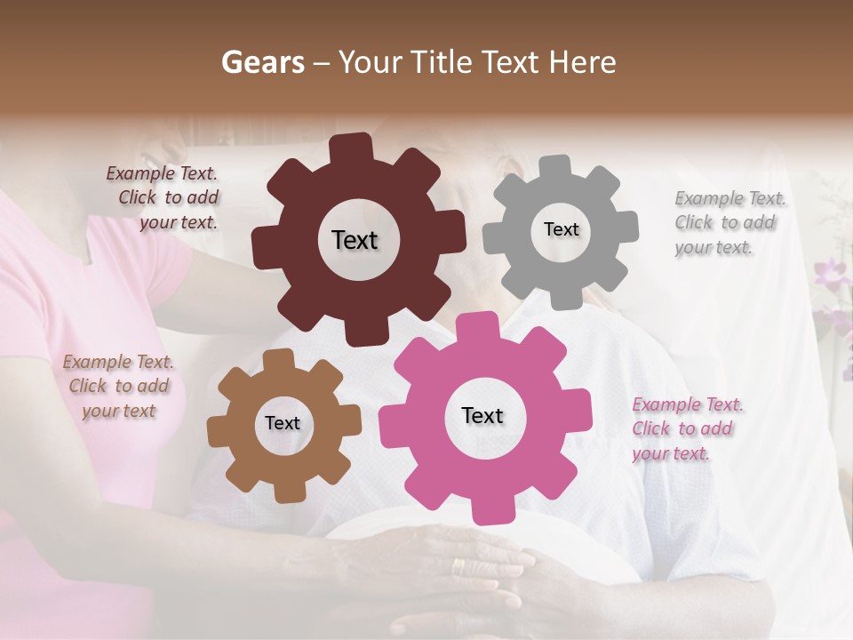 Senior Couple In Hospital Room PowerPoint Template