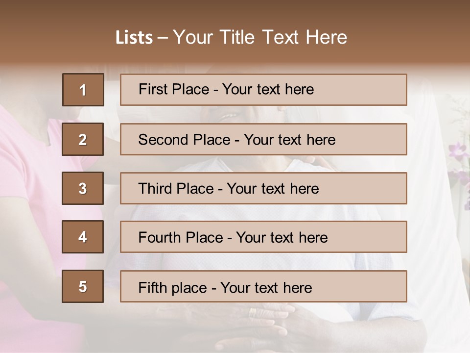Senior Couple In Hospital Room PowerPoint Template