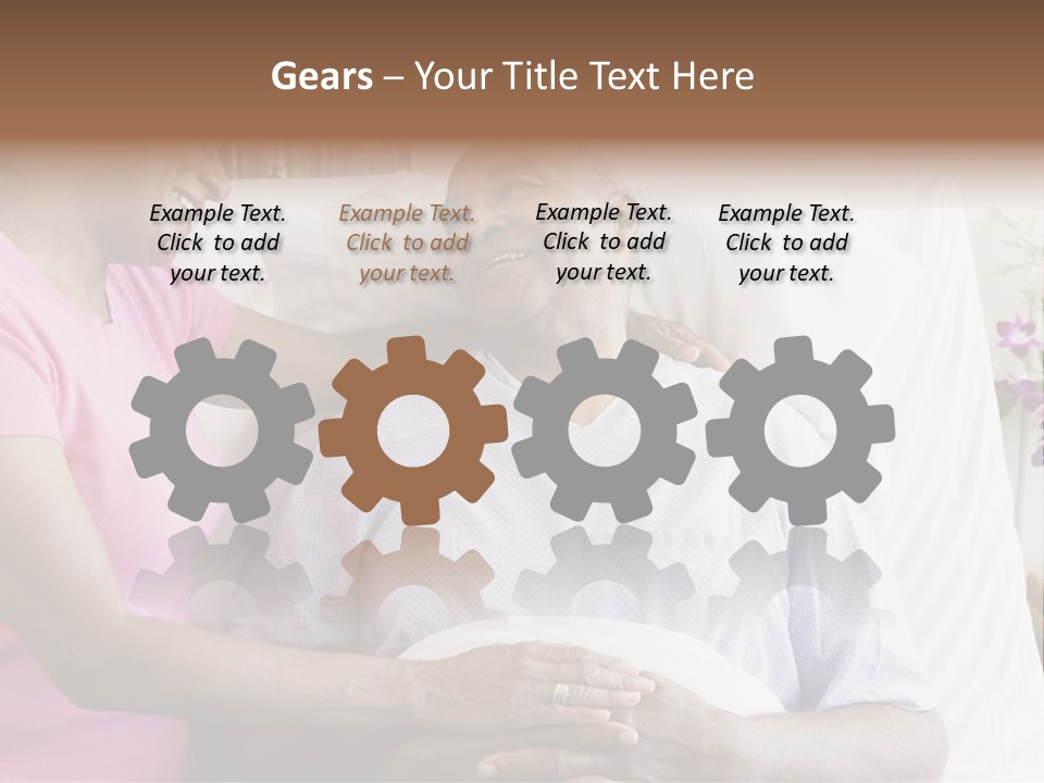 Senior Couple In Hospital Room PowerPoint Template