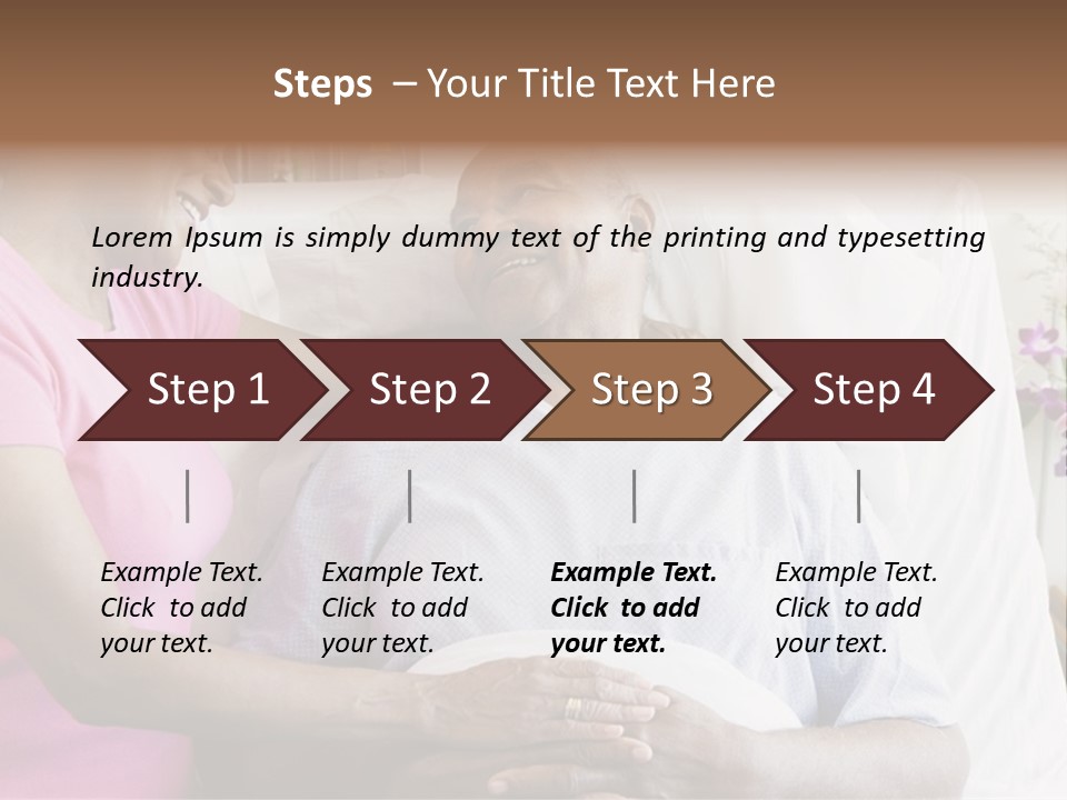 Senior Couple In Hospital Room PowerPoint Template