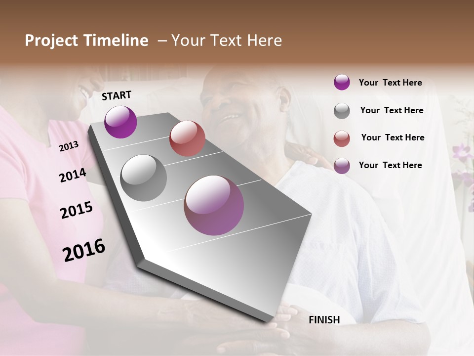 Senior Couple In Hospital Room PowerPoint Template