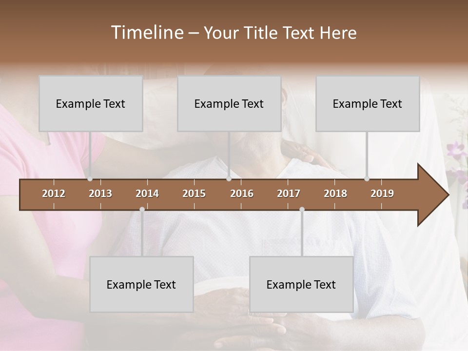 Senior Couple In Hospital Room PowerPoint Template