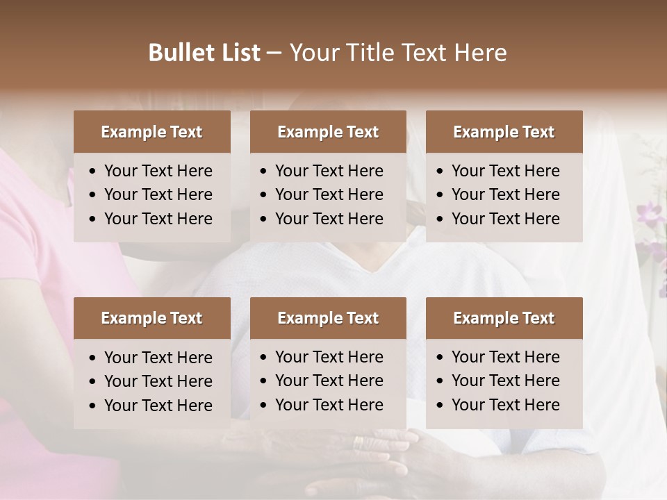 Senior Couple In Hospital Room PowerPoint Template