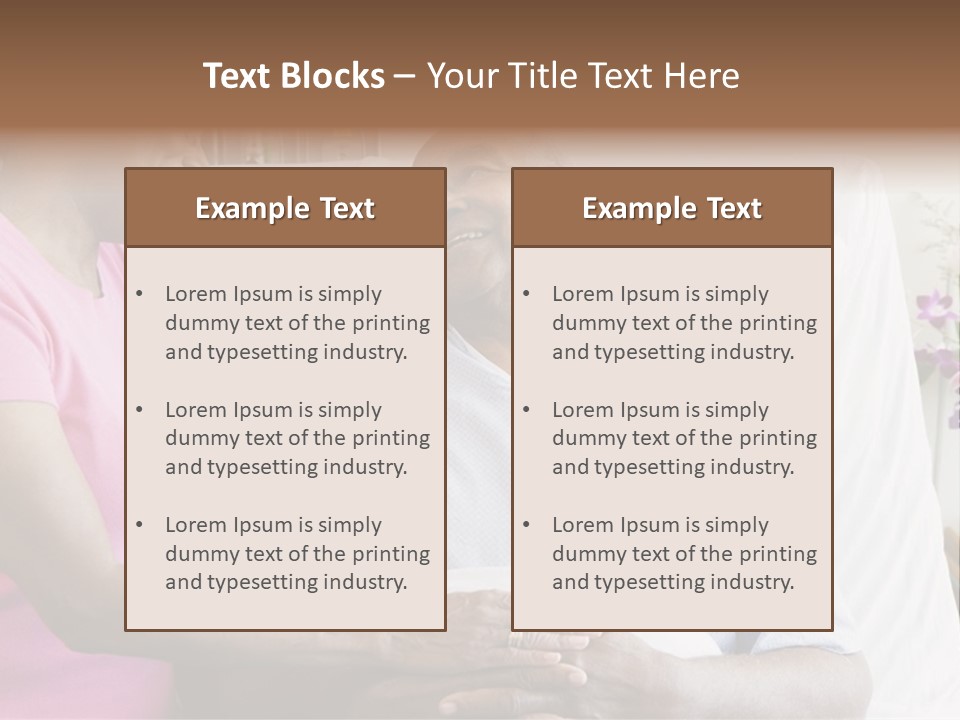 Senior Couple In Hospital Room PowerPoint Template