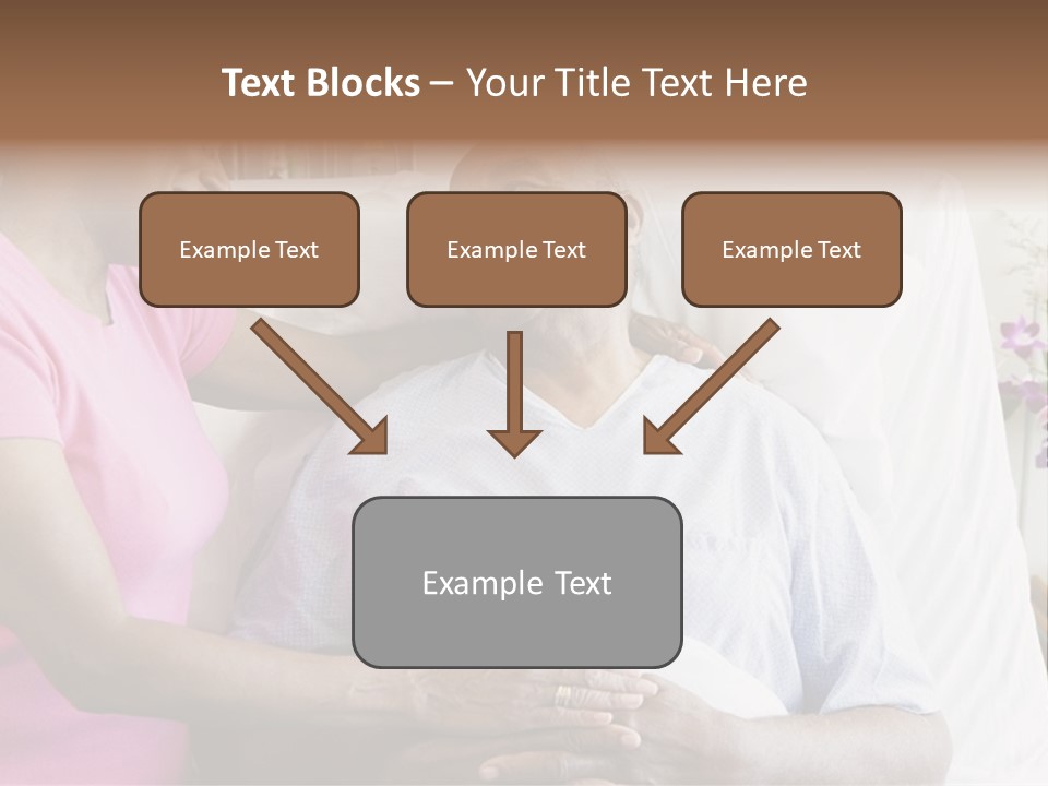 Senior Couple In Hospital Room PowerPoint Template