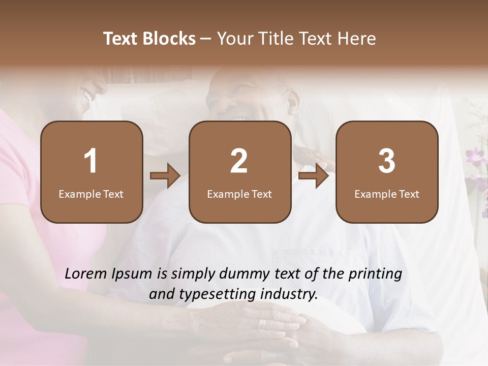 Senior Couple In Hospital Room PowerPoint Template
