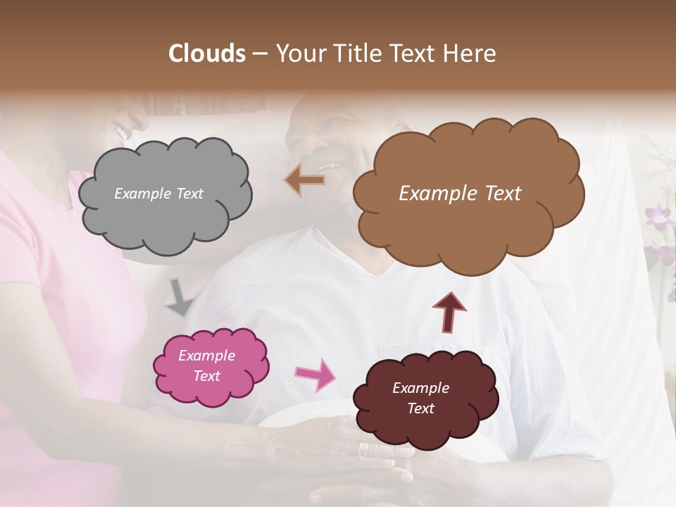 Senior Couple In Hospital Room PowerPoint Template