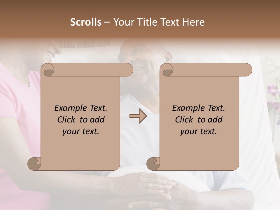 Senior Couple In Hospital Room PowerPoint Template