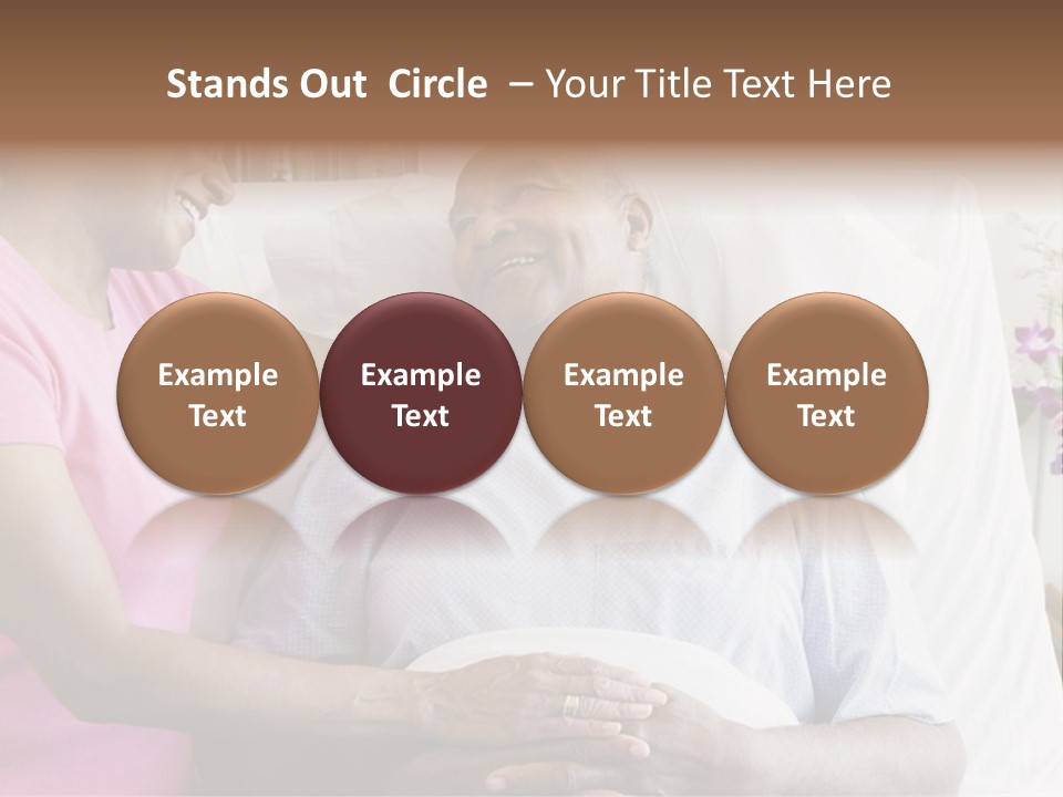 Senior Couple In Hospital Room PowerPoint Template