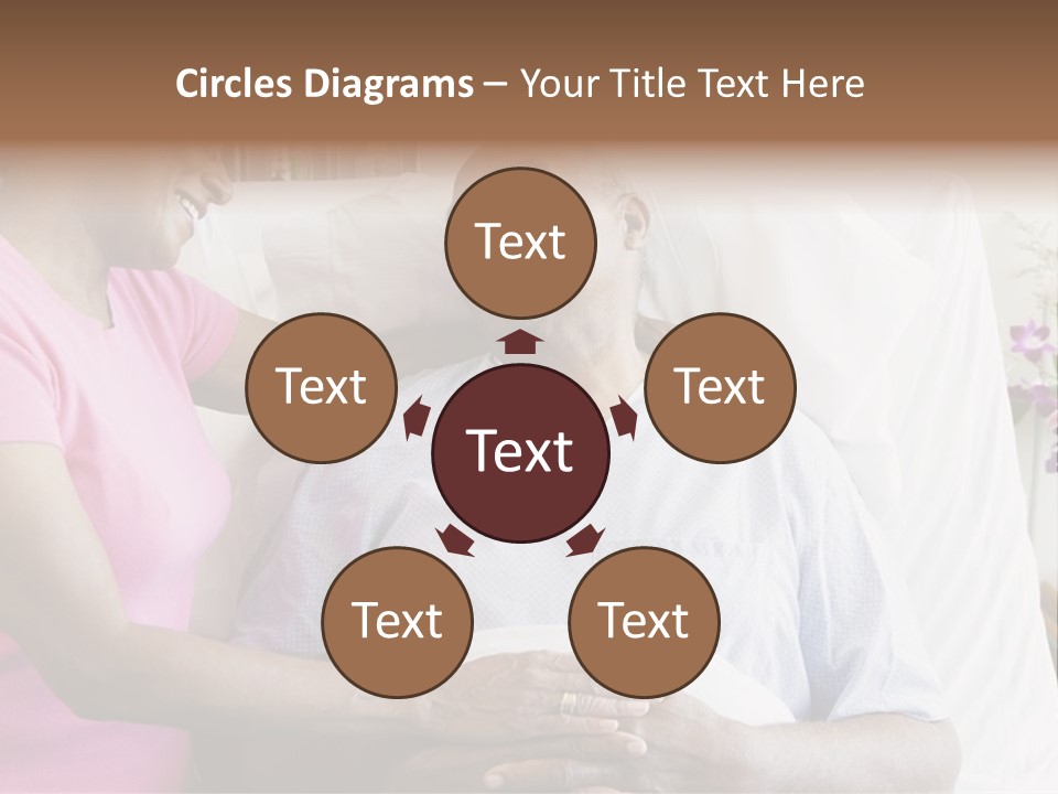 Senior Couple In Hospital Room PowerPoint Template