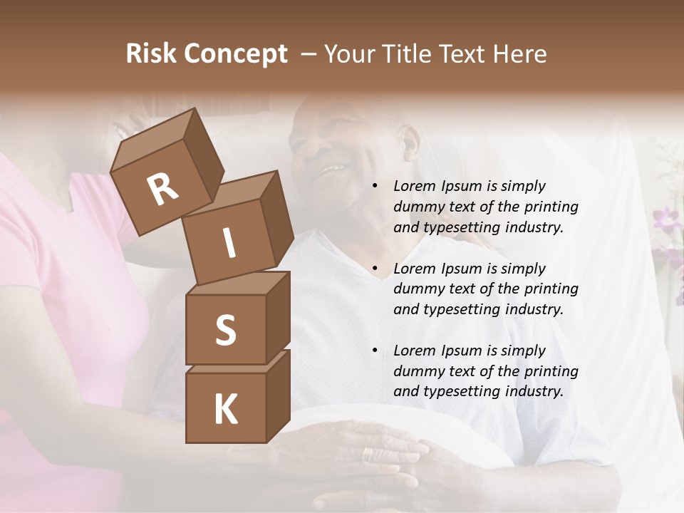 Senior Couple In Hospital Room PowerPoint Template