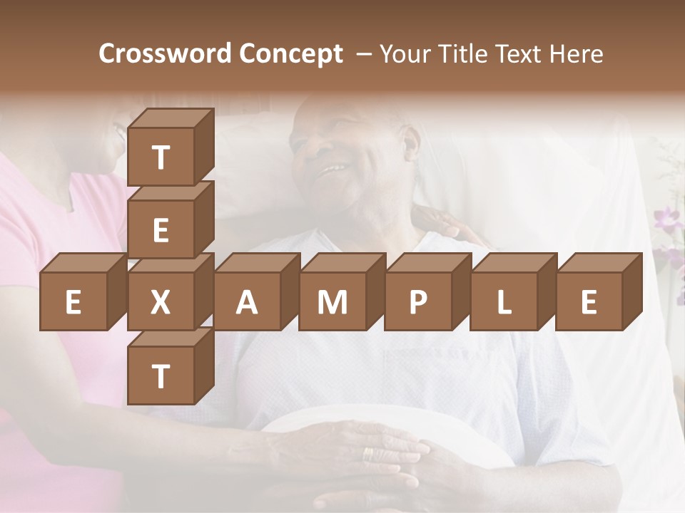 Senior Couple In Hospital Room PowerPoint Template