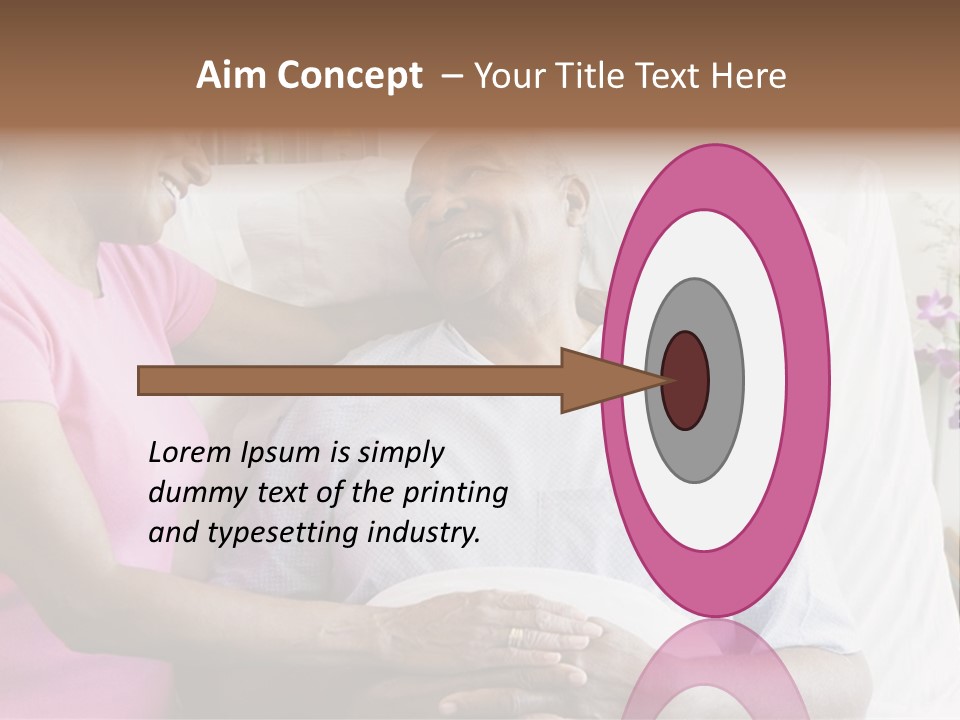 Senior Couple In Hospital Room PowerPoint Template