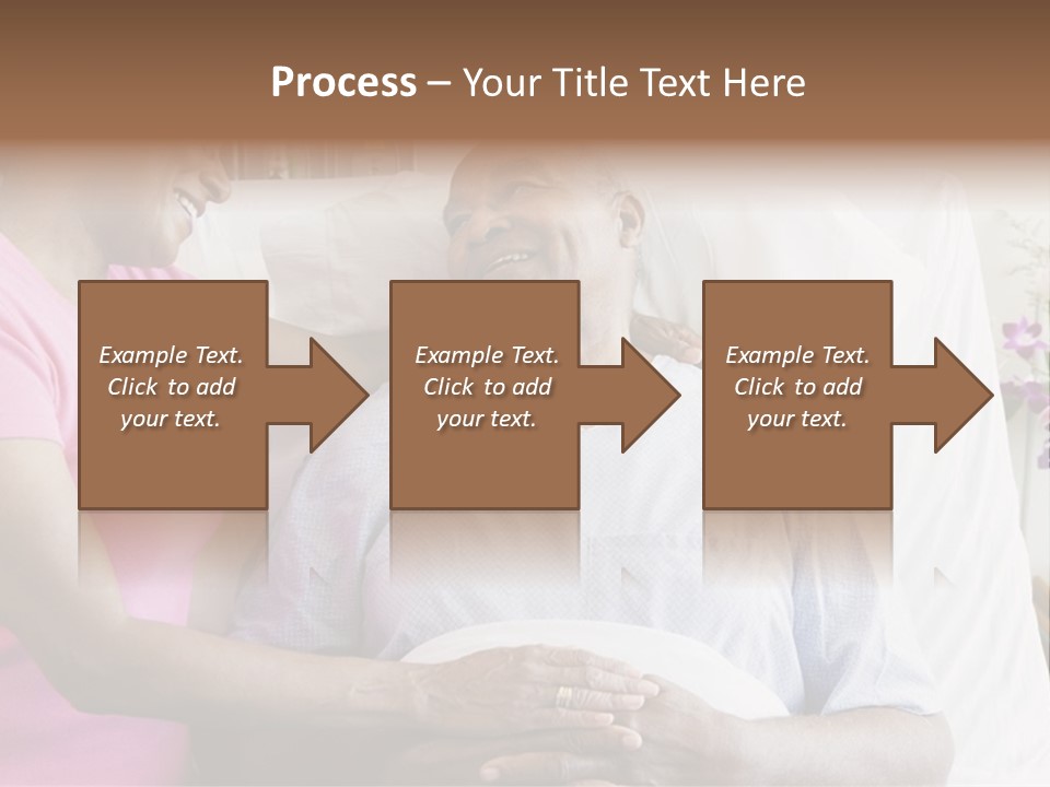 Senior Couple In Hospital Room PowerPoint Template