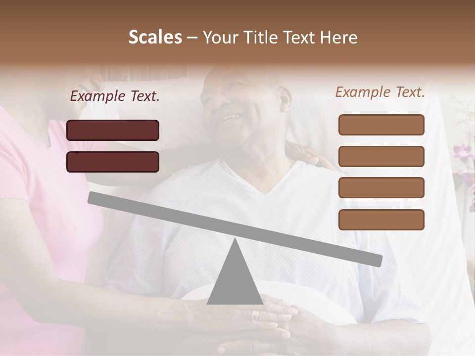 Senior Couple In Hospital Room PowerPoint Template