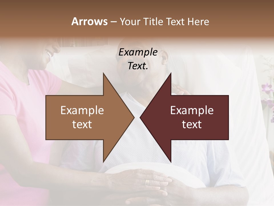 Senior Couple In Hospital Room PowerPoint Template