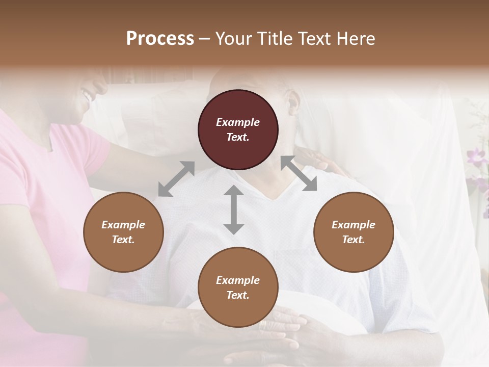 Senior Couple In Hospital Room PowerPoint Template